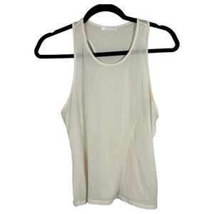 Chloe Vintage 1990s Silk Blend Cream Sleeveless Blouse Size XS
